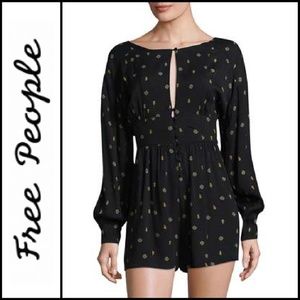 NWT { Free People } “Love Grows" Keyhole Romper